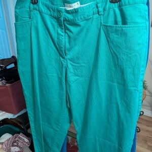 Dressbarn Green Capri Pants ( Picture Makes Them Look Teal)